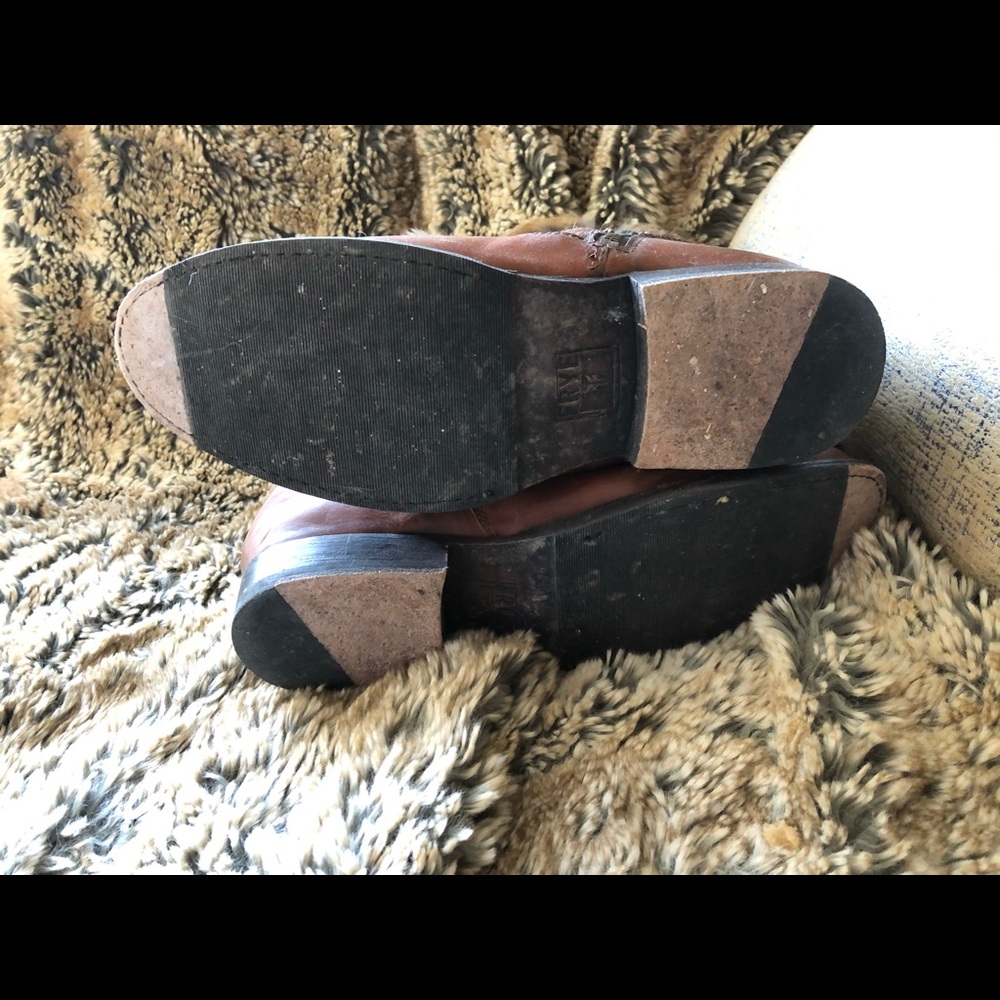 Frye Jamie Rabbit Fur Moto Boot - Picture 5 of 6